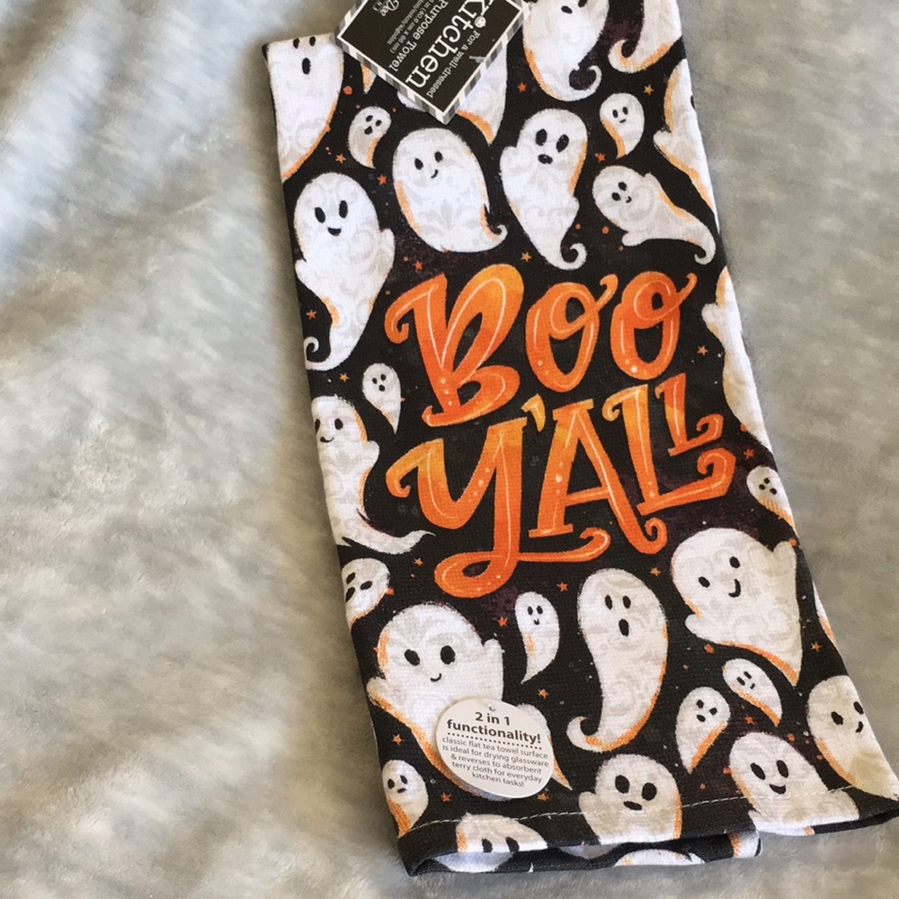 Ghosts Boo Y’all Kitchen Towel Cotton NWT Kay Dee Designs 26x16” - Picture 15 of 16